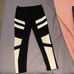 American Apparel Black and White Leggings